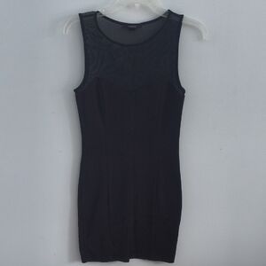 Forever 21 Black Mesh Detail Dress